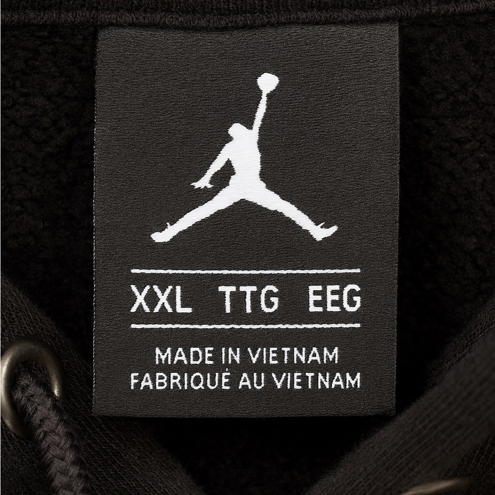 Jordan Jumpman Two-Tone Hoodie XXL - Black & Heather Gray - Streetwear Essential - Picture 3 of 6